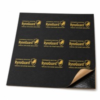 Tapis insonorisant léger en caoutchouc butyle 2mm 500x800mm, feuille d'amortissement flottante pour voiture, isolation anti-vibrations, vente en gros OEM