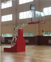 Cerceau de basket-ball hydraulique approuvé par la FIBA, anneau de basket-ball portable pliant avec support pour la compétition