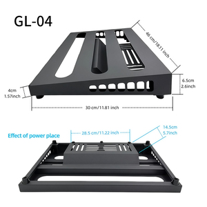 Plaque de pédalier pour effets de guitare en fibre de carbone, légère et haute résistance, pour scène et studio - Product Image 5