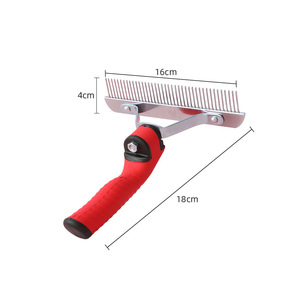 Golden Retriever, Husky, Pastor Alemán, cepillo de Peine de acero para el cuidado de mascotas, cepillo de limpieza de baño ecológico para baño grande y <span class=keywords><strong>largo</strong></span> - Product Image 3