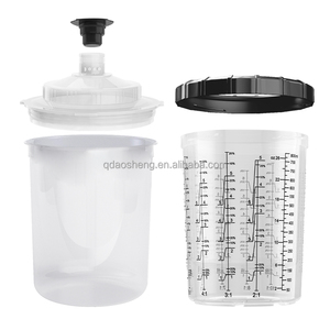 Set di bicchieri trasparenti monouso da 850 ml per miscelare vernici - Bicchieri in plastica di alta qualità per pittori professionisti - Product Image 5