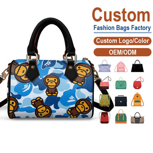 Bolso Boston de Cuero PU con Estampado Personalizado, Bolso Bandolera Vintage con Diseño Gráfico Personalizado, 1 Pieza - Product Image 1