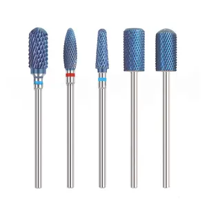 Thinlan 5 Các Loại Màu Xanh Tungsten Carbide Nail Khoan Bits Máy Cắt Móng Tay Tập Tin Làm Móng Tay Làm Móng Tay Móng Tay Nghệ Thuật Mài