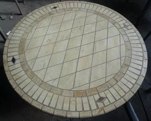 Plateaux <span class=keywords><strong>de</strong></span> <span class=keywords><strong>table</strong></span> ronds en marbre blanc céramique populaires - Product Image 4