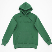Sudadera con Capucha Extra Grande para Hombre, Transpirable, con Estampado 3D en Relieve, Tejido de Punto Francés de Poliéster/Algodón, 400g, para Otoño