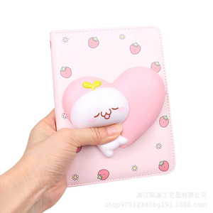 Pu Fidget Toy Notebook With Strawberry Design Slow <b>Rebound</b> 3D Sticker For Kids Gift Unisex - Product Image 5