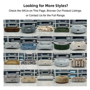 Canapé pour chien en velours de maïs de luxe sur mesure, lit pour animaux de compagnie doux et confortable conçu pour les grands chiens - Product Image 6