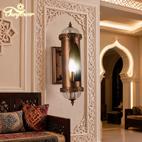 Applique murale LED sur mesure en fer forgé pour mosquée, idéale pour restaurant islamique et salle à manger de mosquée