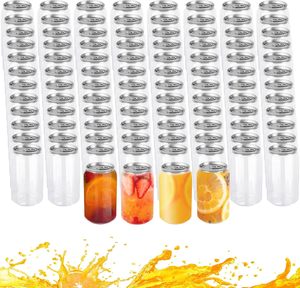 Bouteilles en plastique transparentes rondes personnalisées pour animaux de compagnie, 210 ml, 250 ml, 350 ml, 450 ml, 550 ml, pour jus, à sceller pour les cocktails - Product Image 6