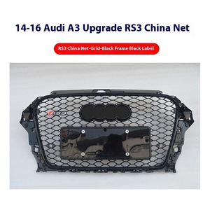2013-2016 <b>A3</b> Sports Style Front Bumper Fog Light Grille RS3 Mid-Grid 8V ABS Plastic New Condition Car Grills Upgrade LRS3-15RS3. - Product Image 2