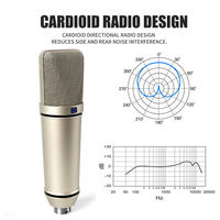 Kit de microphone à condensateur professionnel 192 kHz 24 bits, casque, interface audio USB, carte son pour l'enregistrement de podcast