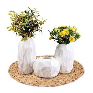 Water Hyacinth Natural Handwoven Nordic Style Solid Color <b>Placemat</b> Round Hot Pot Coaster <b>Table</b> Cup Mat Non-Slip Heat-Resistant - Product Image 4