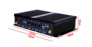 Spc450 không quạt công nghiệp PC Hỗ trợ Intel 4th Gen <span class=keywords><strong>Haswell</strong></span> Celeron Core <span class=keywords><strong>i3</strong></span> i5 i7 Bộ vi xử lý với 6com 8usb 3 RJ45 LAN - Product Image 3