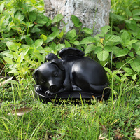 Urne de cercueil pour animaux de compagnie écologique carrée en cristal de cerise avec du bois et du plastique en gros Summerville Tribute Ut ribute