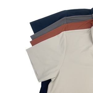 Camiseta de polo lisa con logotipo personalizado de alta calidad para hombres, fabricantes de ropa de nailon y LICRA - Product Image 5