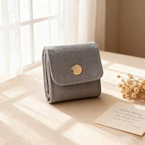 Estuche Portátil para Pendientes de Viaje con Logotipo Personalizado, Mini Contenedor de Joyería de Microfibra con Logotipo - Product Image 6