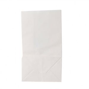 Personnalisez vos propres sacs en papier imprimés avec votre logo, sacs en papier de luxe sans poignée, blancs, pour emporter des aliments - Product Image 6