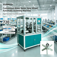 Máquina de Ensamblaje Industrial Automática XUNNUO para Rueda de Paletas de Contador de Agua, Accionamiento de Precisión, Inspección de Calidad, Motor