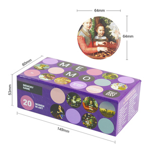 Juego de Cartas de Memoria de Entretenimiento con Impresión Personalizada, 10 Piezas, Cartón Gris Grueso, con Caja Rígida de Dos Piezas para Todos los Jugadores - Product Image 6
