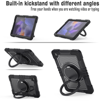 Casing Pelindung Tablet Silikon Berkualitas Tinggi, Tahan Banting, Aman untuk Anak, Pelindung Seluruh Bodi dengan Penyangga untuk Samsung Tab A9 Plus