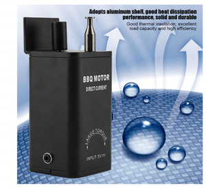 Moteur <span class=keywords><strong>de</strong></span> rôtissoire réglable DC 3-12V pour <span class=keywords><strong>barbecue</strong></span>, <span class=keywords><strong>accessoire</strong></span> <span class=keywords><strong>de</strong></span> cuisson extérieur en métal résistant à la corrosion - Product Image 2