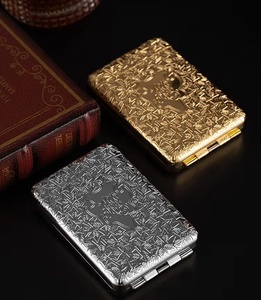 Sang Trọng Tái Sử Dụng Vuông 16 Gói Thuốc Lá Hộp Kim Loại Cầm Tay Đồng Thuốc Lá Hộp Người Đàn Ông Của Thuốc Lá Hộp - Product Image 4