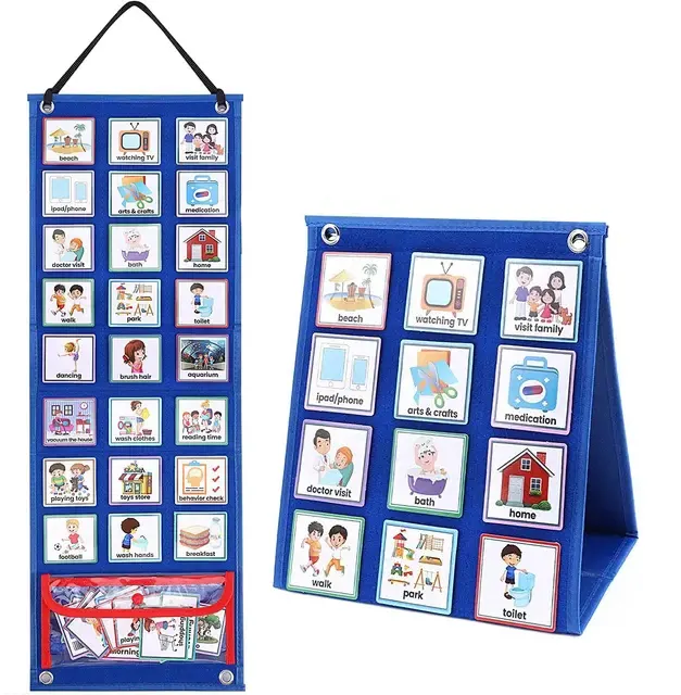 70 карт визуальный ежедневный график для детей с аутизмом карманная игрушка