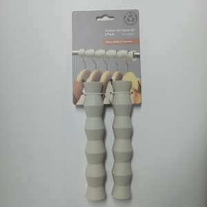 Clothing Organizer Hanger Rail Adjustable Aluminum Polygon Wall Mounted Wardrobe <b>Storage</b> Minimalist Design - Product Image 3
