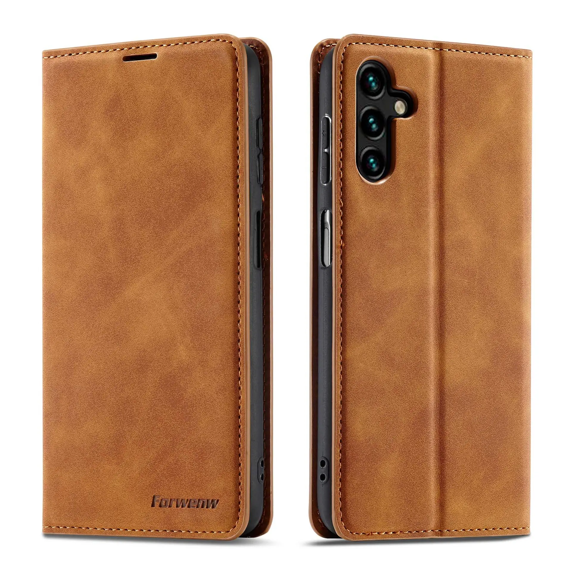 Wallet Card Slot Magnetic Phone Cover PU Leather Flip Case For Sam sung S24 A55 A35 A15 A54 A34 A14 A04E A73 A53 A33 A23 A13