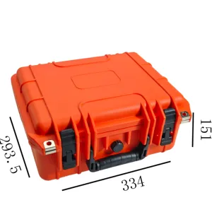 Nouveau modèle de mallette rigide en plastique étanche IP67 boîte à outils de rangement de valise avec mousse