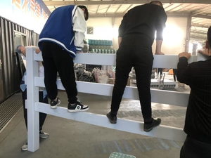 Clôtures pour <span class=keywords><strong>chevaux</strong></span> en PVC, vinyle flexible, clôture à 3 rails, saut et <span class=keywords><strong>course</strong></span>, enclos pour <span class=keywords><strong>chevaux</strong></span>, <span class=keywords><strong>course</strong></span> de <span class=keywords><strong>chevaux</strong></span>, fabrication en stock, 2/3/4 rails - Product Image 6