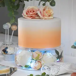 Acrylic Clear Multilayer Cake Separator Valentine's Day Birthday Decorations Square Dessert Stands
