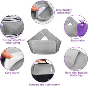 Penutup Tas Air Panas Flanel Baru 2L dengan Sabuk untuk Menjaga Kehangatan dan Meredakan Nyeri Perut Botol Air Panas Grosir Khusus - Product Image 2