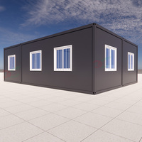 Atelier de réparation automobile préfabriqué Structure en acier Garage en conteneur Magasins modulaires côté rue Petit abri d'auto