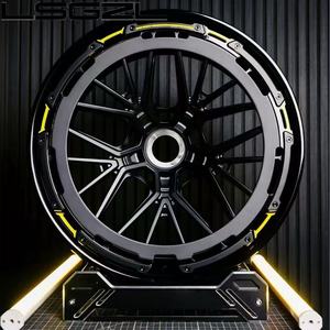 Nouvelles jantes en alliage forgé en fibre de carbone, design concave profond, 17-21 pouces, finition chrome brossé de luxe pour Audi - Product Image 1