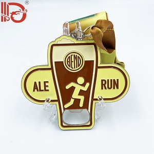 Destapador de Botellas de Metal Personalizado con Diseño de Medalla, Regalo para Eventos de Maratón, Portátil y Decorativo - Product Image 1