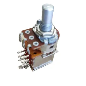 Commercio all'ingrosso della fabbrica 500K OHM Push Pull interruttore DPDT resistenza variabile PCB tipo regolazione potenziometro rotante acustico