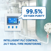 Générateur d'oxygène PSA industriel 10 Nm3/h, unité de production d'O2 conteneurisée, contrôlée par PLC
