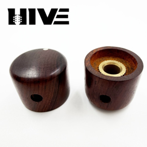Bouton de guitare HIVE Exquisite Cocobolo, bouton en bois massif de 6 mm pour guitare électrique et basse, accessoire de modification personnalisé - Product Image 3