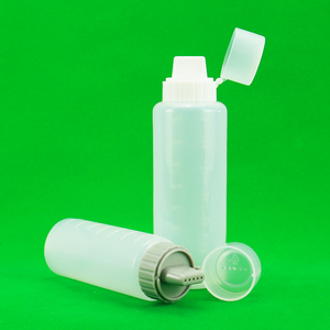 175ml/350ml di plastica vuota bottiglia di salsa cilindro con tappo a vite Design di compressione per acqua alimentare salsa di latte opzione di stampa dello schermo - Product Image 4