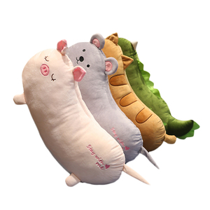 Animal de bande dessinée en peluche saucisse oreiller cadeau jouet dessin animé enfants oreiller coussin cadeau - Product Image 2