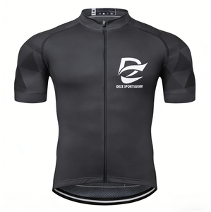 Maillot de cyclisme minimaliste bleu marine à manches courtes, léger, doux pour la peau, idéal pour le vélo de route quotidien, l'entraînement de base et les trajets nocturnes - Product Image 4