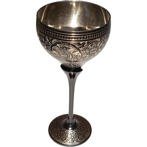 Copa de vino hecha a mano de primera calidad, cáliz único para grandes mulas de Moscú, regalos de vino, 100% latón puro, Bidri hecho a mano - Product Image 2