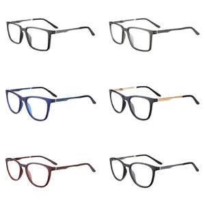 2022新方形TR + 铝太阳穴眼镜框，适合男性或女性新设计眼镜