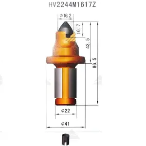 Supply Best Quality Mining Drilling Bit Various Types Piling Bullet Teeth For Wheel Drum Cutter Header Spare Parts Cutting Tools