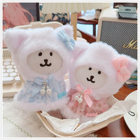 Vêtements de poupée en peluche Kpop faits main personnalisés, adorables, mode, 10 cm, 20 cm, en coton, cape et manteau pour jouets en peluche
