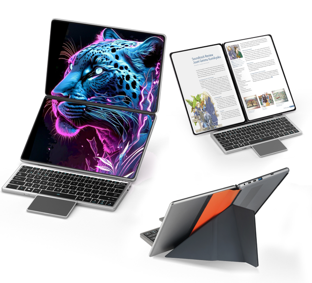 Popular Dual 11 Inch Touch Screen 2 in 1 Tablets Laptop 180° Folding and Turning Laptop for Person or Home
