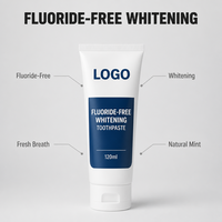 Dentifrice naturel à la menthe, formule blanchissante, anti-caries, nettoyage en profondeur, emballage personnalisé OEM ODM, marque privée, pour usage domestique