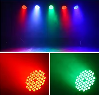 Projecteur LED Par Slim 54*3W Pleine Couleur IP33 avec Contrôle Sonore pour KTV, Mariages, Studios de Danse, Éclairage d'Ambiance
