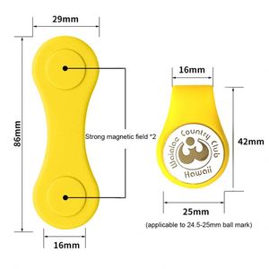 Functional Kitchen Bathroom Use Golf Bag Customized Silicone Rubber Foldable Custom <b>Magnetic</b> Golf Hat Clip <b>Ball</b> Marker - Product Image 6